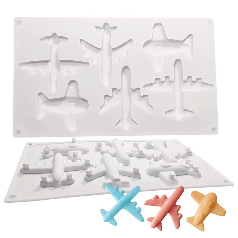 TUKE Airplane Silicone Mold DIY Party Cupcake Topper Fondant Cake Decorating Tools Candy Clay Chocolate Gumpaste Molds 1PCS - Image 1